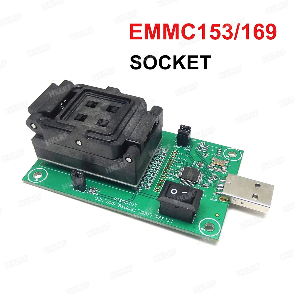 EMMC153/169 Test Socket USB Reader IC size 11.5 x13 mm NAND Flash Test for Data Recovery
EMMC153/169 Test Socket USB Reader IC size 11.5 x13 mm NAND Flash Test for Data Recovery