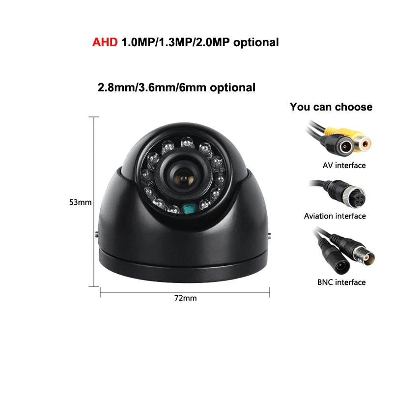Mini AHD 1.0MP Car CCD Camera Indoor IR Night Vision Parking assistance Truck Bus Vans Taxi Vehicle for Surveillance Security
Mini AHD 1.0MP Car CCD Camera Indoor IR Night Vision Parking assistance Truck Bus Vans Taxi Vehicle for Surveillance Security