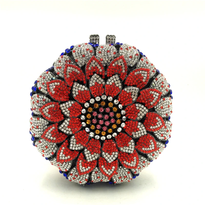 Fashion White/Red Crystal Evening Party Clutch Handbag XIYUAN Blue/Pink/Yellow Rhinestone Flower Women's Banquet Clutches Purses
Fashion White/Red Crystal Evening Party Clutch Handbag XIYUAN Blue/Pink/Yellow Rhinestone Flower Women's Banquet Clutches Purses