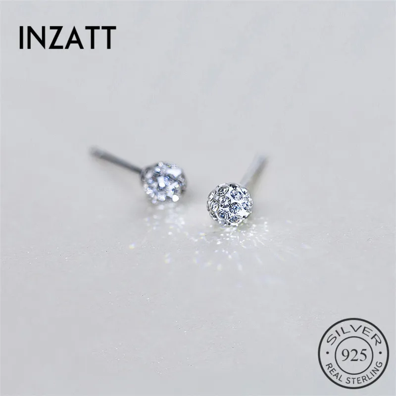 INZATT Minimalist Full Zircon Ball Stud Earrings Five Colors Style For Women And Men Party Fine Jewelry Accessories
INZATT Minimalist Full Zircon Ball Stud Earrings Five Colors Style For Women And Men Party Fine Jewelry Accessories