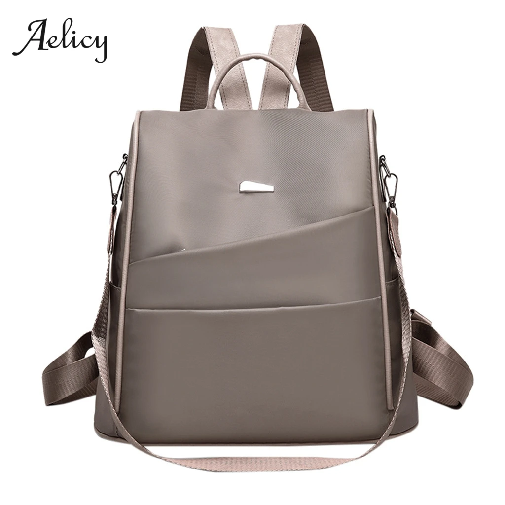 Aelicy Nylon Backpack Female 2019 Top Women Travel Satchel Shoulder Bag anti-theft For Ladies Bolso Femenino 606 | Багаж и сумки