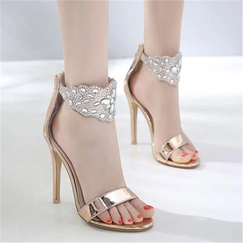 FeiYiTu Women Sexy 11.5CM Heel Sandals Crystal High Heel Rhinestone Ankle Wrap Strap Open Toe Pumps Stiletto Wedding Shoes
FeiYiTu Women Sexy 11.5CM Heel Sandals Crystal High Heel Rhinestone Ankle Wrap Strap Open Toe Pumps Stiletto Wedding Shoes