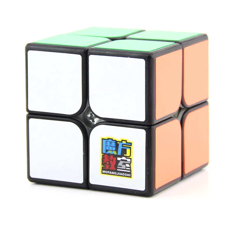 

MF2S 2x2x2 High Speed Magic Cube Twist Puzzle Toy Brain Teaser 3D IQ Game Ultra-Smooth 2x2 Moyu 2*2*2 Black 50mm Contest For WCA