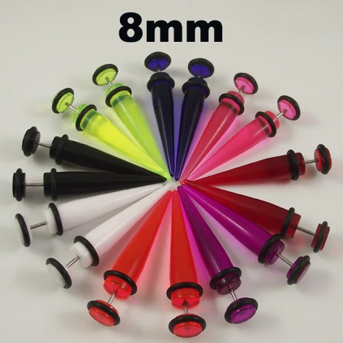 body jewelry piercing mixed lots fake ear tapers 8mm clear translucence mix 8 colors total 160pcs free shipping high quality
body jewelry piercing mixed lots fake ear tapers 8mm clear translucence mix 8 colors total 160pcs free shipping high quality