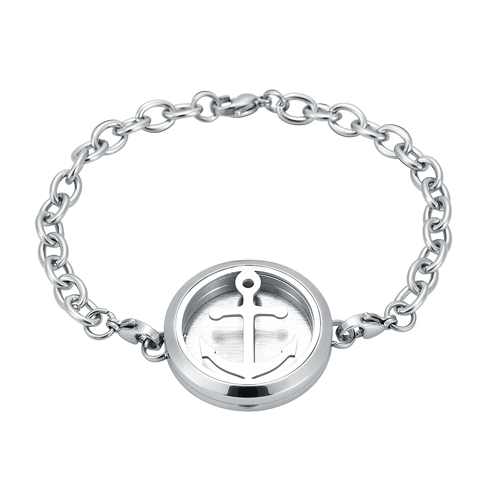 IJL3074 Stainless Steel Anchor Aromatherapy Memorial Essential Oils Diffuser Perfume Free12 Pads Keepsake Bracelet
IJL3074 Stainless Steel Anchor Aromatherapy Memorial Essential Oils Diffuser Perfume Free12 Pads Keepsake Bracelet