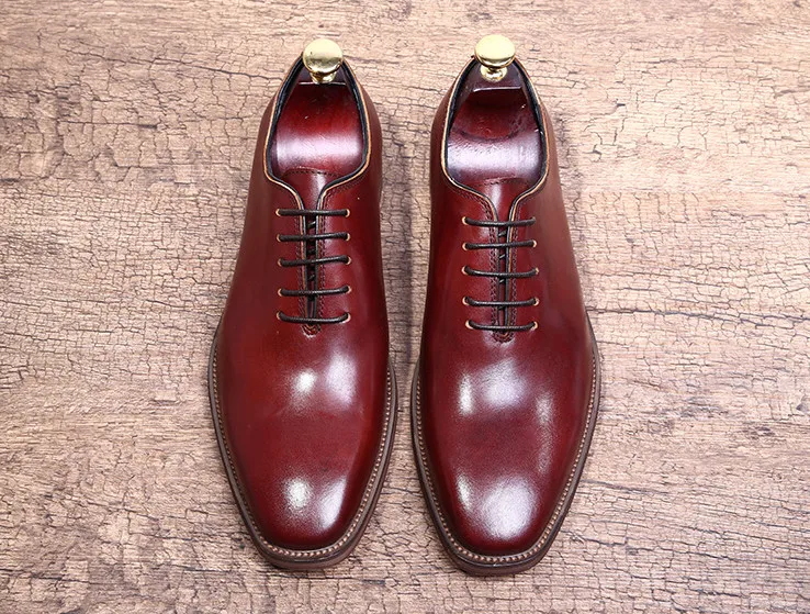 Italy Men Square Toes Genuine Leather All Season Retro Handmade Business Dress Shoes Men Comfortable Flat Lace Up Shoes
Italy Men Square Toes Genuine Leather All Season Retro Handmade Business Dress Shoes Men Comfortable Flat Lace Up Shoes