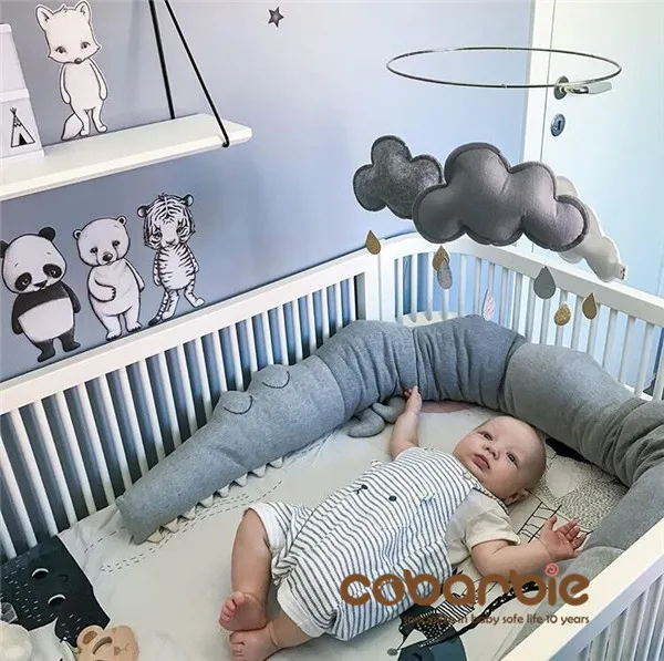 185cm Cotton Baby Crib Bumpers new crocodile doll Pillow Cushion,Nursery bedding,cot room dector
185cm Cotton Baby Crib Bumpers new crocodile doll Pillow Cushion,Nursery bedding,cot room dector