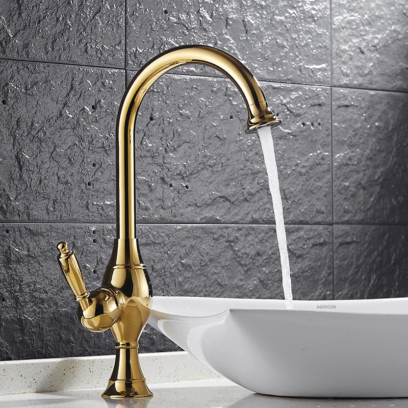 SHAI Basin Faucets Gold Single Handle Basin Tap Single Hole Handle Swivel 360 Degree Water Mixer Tap Bathroom Faucets
SHAI Basin Faucets Gold Single Handle Basin Tap Single Hole Handle Swivel 360 Degree Water Mixer Tap Bathroom Faucets