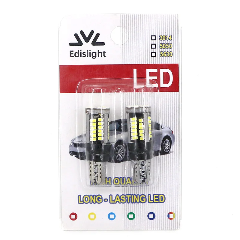 Edislight Canbus T10 194 W5W 54SMD LED Parking Lights No Error For Mercedes Benz W124 W164 W202 W203 W204 W210 W211 W220 W222
Edislight Canbus T10 194 W5W 54SMD LED Parking Lights No Error For Mercedes Benz W124 W164 W202 W203 W204 W210 W211 W220 W222