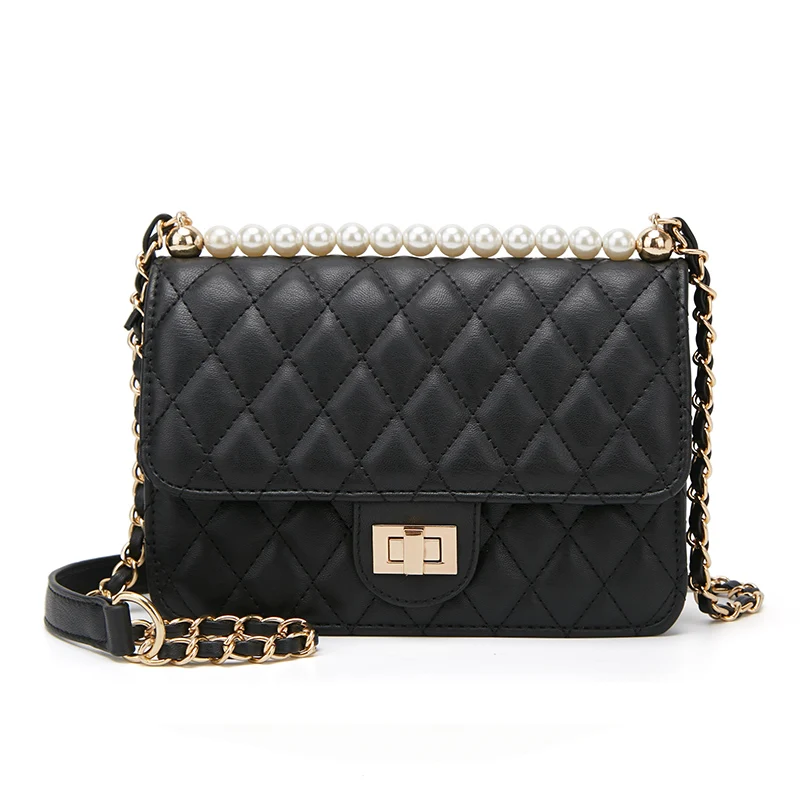 Pearl chain bag female 2019 summer new rhombic female bag fashion wild shoulder diagonal package
Pearl chain bag female 2019 summer new rhombic female bag fashion wild shoulder diagonal package