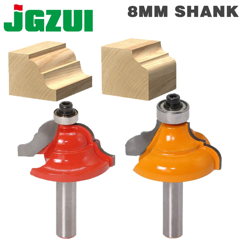 

1pcs High Quality Cove Bit With Bearing 8mm shank Dovetail Router Bit Cutter wood working