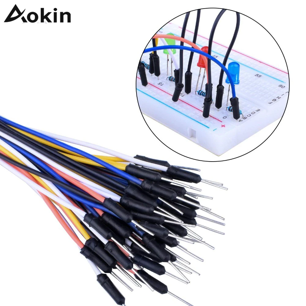 Breadboard 65 pcs Solderless Flexible Breadboard Jumper wires Cables Bread plate line For Arduino Raspberry Pi Mode
Breadboard 65 pcs Solderless Flexible Breadboard Jumper wires Cables Bread plate line For Arduino Raspberry Pi Mode