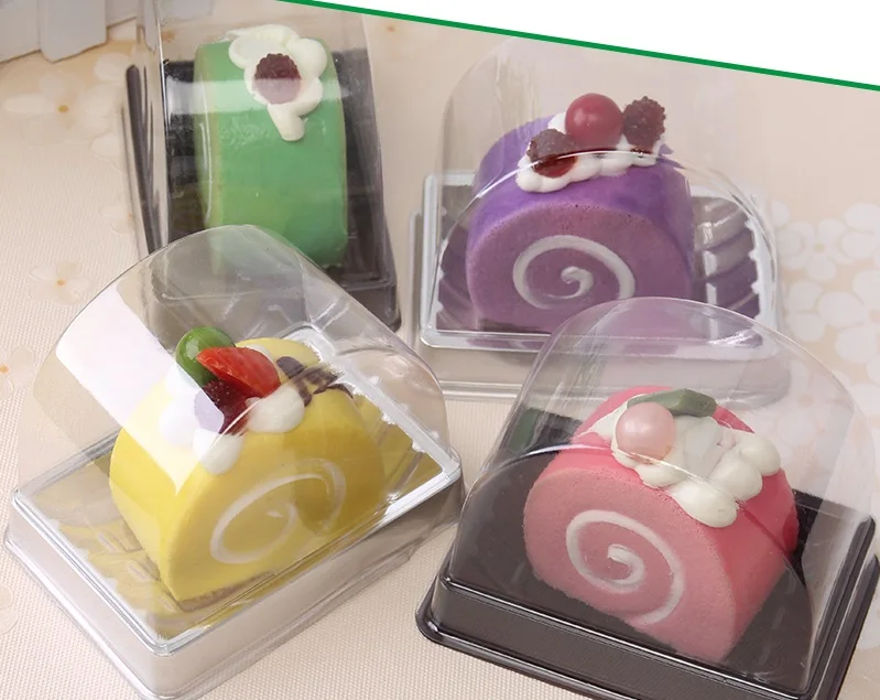 100 set Blister Swiss roll box baking mousse Cake cookie pack transparent plastic half round halberd cake roll Boxes
100 set Blister Swiss roll box baking mousse Cake cookie pack transparent plastic half round halberd cake roll Boxes