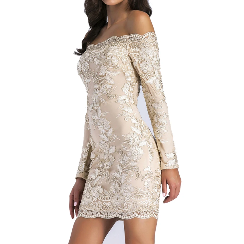 Sexy Vestidos Women Party Dresses Off Shoulder Pencil Dress Summer Bodycon Long Sleeve Ladies Casual Slim Lace Large Size Dress
Sexy Vestidos Women Party Dresses Off Shoulder Pencil Dress Summer Bodycon Long Sleeve Ladies Casual Slim Lace Large Size Dress