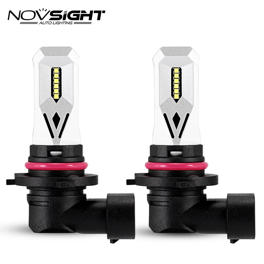 NOVSIGHT 2 шт. H8 H11 Светодиодный противотуманный фонарь 9005 HB3 HB4 9006 Led 80 Вт 1500LM 6500K белый
