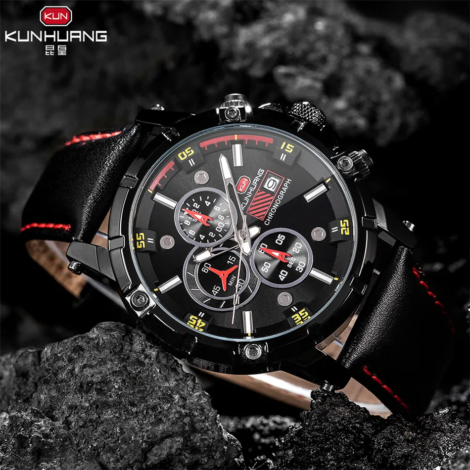 Watch Men Luxury Sport Quartz Wristwatch Chronograph Date Clock Mens Watches Leather Waterproof Watch Relogio Masculino
Watch Men Luxury Sport Quartz Wristwatch Chronograph Date Clock Mens Watches Leather Waterproof Watch Relogio Masculino