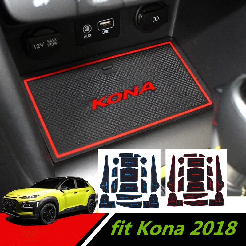 Новый Kona 2018 Автомобильный Дверной паз коврик s подстаканники дверной паз Коврик Противоскользящая подушка для Hyundai Kona 2017-2019
Новый Kona 2018 Автомобильный Дверной паз коврик s подстаканники дверной паз Коврик Противоскользящая подушка для Hyundai Kona 2017-2019