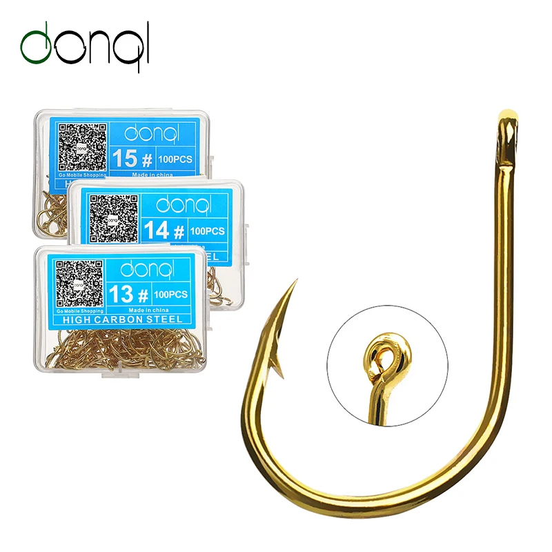DONQL 100pcs Fishing Hooks Sea High Carbon Steel Circle Single Fishhook Carp Fly Fishing Accessories Jig Barbed Hook Set
DONQL 100pcs Fishing Hooks Sea High Carbon Steel Circle Single Fishhook Carp Fly Fishing Accessories Jig Barbed Hook Set