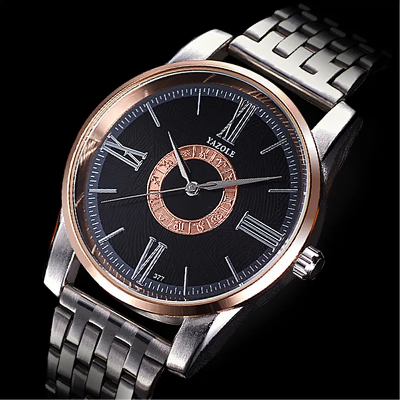YAZOLE Quartz Watch Stainless Steel Mens Watches Waterproof Leisure 12 Constellations Design Male Clock Relogio Masculino YD377
YAZOLE Quartz Watch Stainless Steel Mens Watches Waterproof Leisure 12 Constellations Design Male Clock Relogio Masculino YD377
