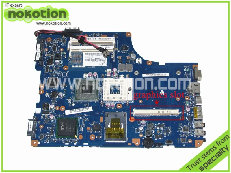 NOKOTION LA-4981P K000010002 Laptop Motherboard for Toshiba A500 L500 L505 Intel KSWAA Intel PM45 DDR2 with graphics slot
NOKOTION LA-4981P K000010002 Laptop Motherboard for Toshiba A500 L500 L505 Intel KSWAA Intel PM45 DDR2 with graphics slot