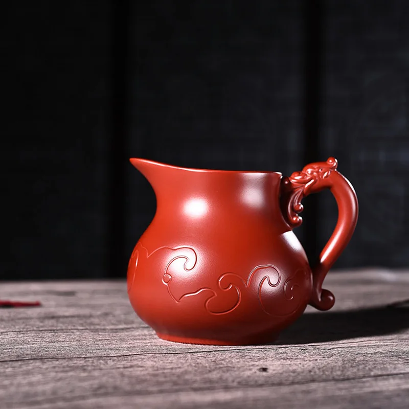 Yixing Purple Sand Pot Manual-made Raw Mine Dahongpao Fair Cup Fair Pot Kungfu Teapot Tea Set
Yixing Purple Sand Pot Manual-made Raw Mine Dahongpao Fair Cup Fair Pot Kungfu Teapot Tea Set