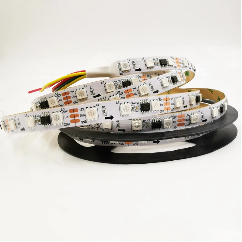 Ws2811 dc12v SMD5050 цветная (RGB) светодиодная полоса с адресом|Светодиодные ленты| |