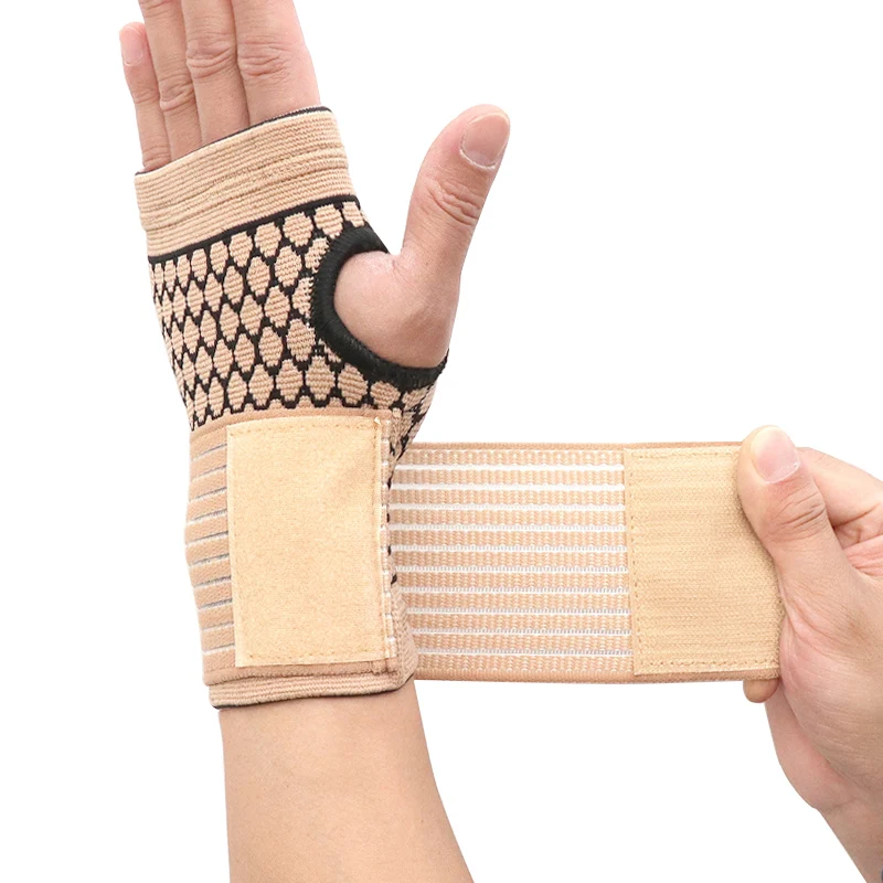 Pressurizable Sports Wristbands Wrist Support Tom's Hug Professional Bandage Palm Protector Brace Wristband Brown
Pressurizable Sports Wristbands Wrist Support Tom's Hug Professional Bandage Palm Protector Brace Wristband Brown