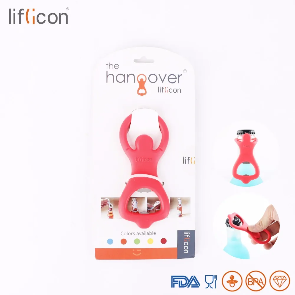 Liflicon Creative Silicone Beer Opener Hang-Over Designed Bottle Opener Multifunctional Gadgets Cool Can Openers 1 piece
Liflicon Creative Silicone Beer Opener Hang-Over Designed Bottle Opener Multifunctional Gadgets Cool Can Openers 1 piece