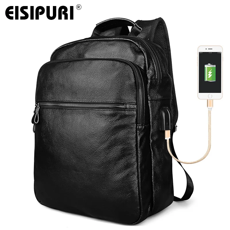 EISIPURI мужской рюкзак с USB зарядкой, высокое качество, натуральная кожа, школьные сумки для подростков, большие дорожные рюкзаки для ноутбука
EISIPURI мужской рюкзак с USB зарядкой, высокое качество, натуральная кожа, школьные сумки для подростков, большие дорожные рюкзаки для ноутбука