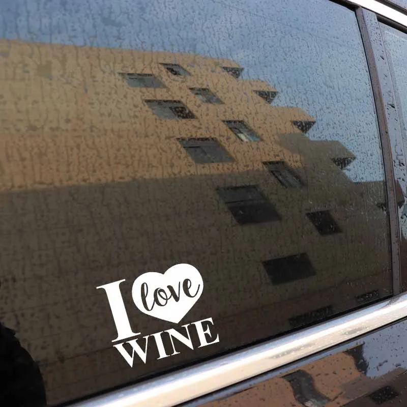 YJZT 14.2CM*11.8CM Fun Vinyl I LOVE WINE Car Sticker Black Silver Decals Waterproof C11-1675
YJZT 14.2CM*11.8CM Fun Vinyl I LOVE WINE Car Sticker Black Silver Decals Waterproof C11-1675