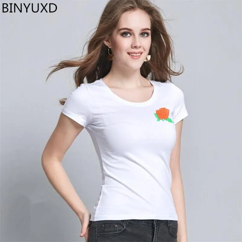 Фото Футболка binyuxd с надписью ничто футболка в стиле Харадзюку розами - купить
