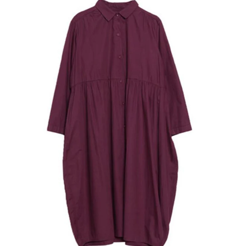 Spring Autumn Long Shirt Dress Women 2018 Long Sleeve Cotton Vintage Dresses Female Solid Loose Blouse Vestidos Robe Oversized
Spring Autumn Long Shirt Dress Women 2018 Long Sleeve Cotton Vintage Dresses Female Solid Loose Blouse Vestidos Robe Oversized