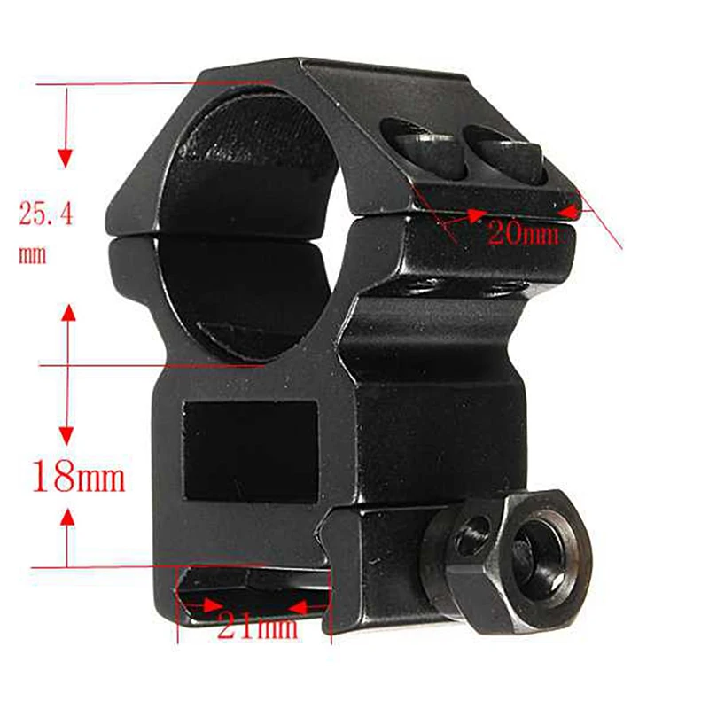 2pcs/set 25.4mm Hunting Accessories Scope Ring High Profile Fit For 20mm Picatinny Weaver Rail Mount Flashlight Mounts Outdoor
2pcs/set 25.4mm Hunting Accessories Scope Ring High Profile Fit For 20mm Picatinny Weaver Rail Mount Flashlight Mounts Outdoor