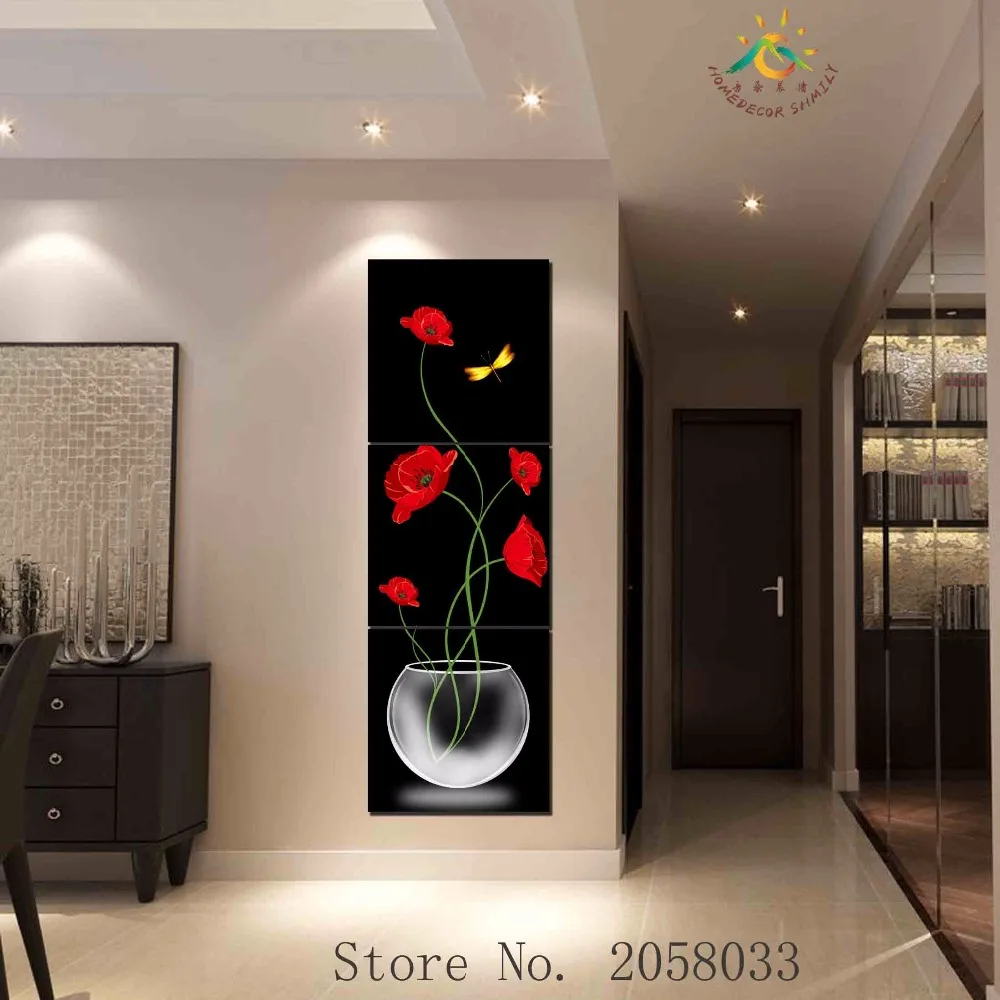 3 Pieces/set Red Flowers Black HDPrinted Painting on Canvas Room Decoration HD Printed Poster Picture Painting Wall Pictures
3 Pieces/set Red Flowers Black HDPrinted Painting on Canvas Room Decoration HD Printed Poster Picture Painting Wall Pictures