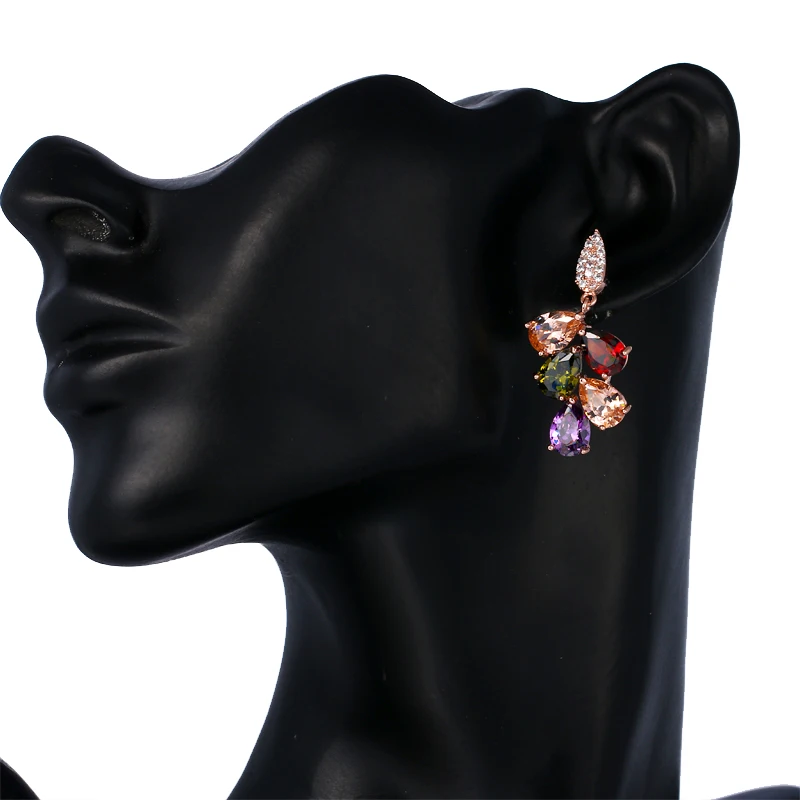 Bettyue Brand Fashion Geometry Multicolor Stone High Quality Crystal AAA Cubic Zircon Jewelry Stud Earrings For Women Cute Gift
Bettyue Brand Fashion Geometry Multicolor Stone High Quality Crystal AAA Cubic Zircon Jewelry Stud Earrings For Women Cute Gift