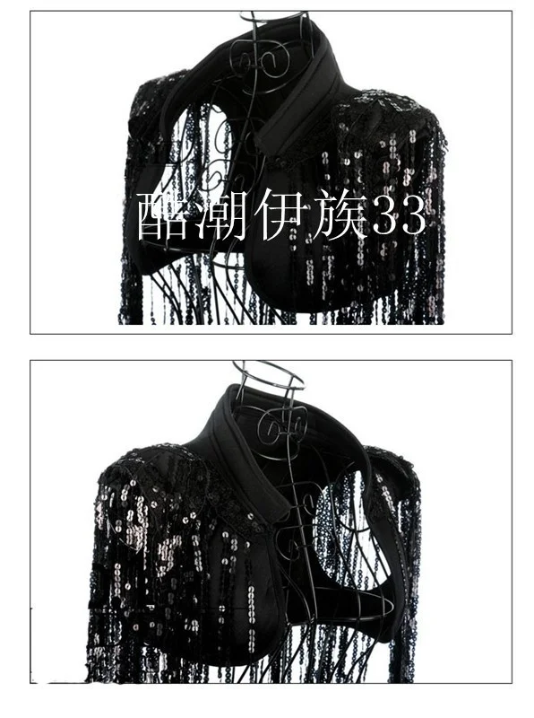 Night Club Wear Dancer Costume DS Dance Jazz Fashion All-match Paillette Tassel Cape Justaucorps
Night Club Wear Dancer Costume DS Dance Jazz Fashion All-match Paillette Tassel Cape Justaucorps