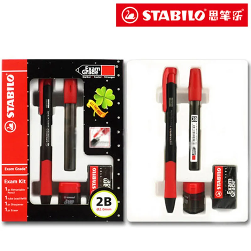 Stabilo 2B Mechanical Pencil automatic Pencil Exam Grade Gift Box 4pcs/set 2.0mm for Students examination Assorted German
Stabilo 2B Mechanical Pencil automatic Pencil Exam Grade Gift Box 4pcs/set 2.0mm for Students examination Assorted German