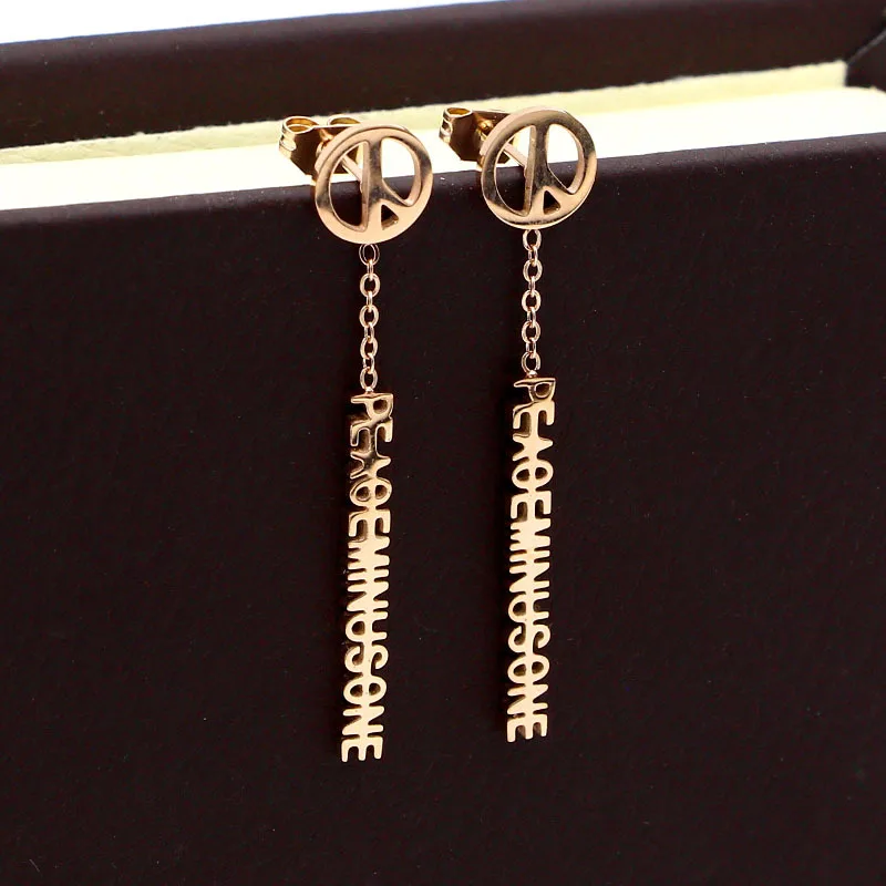Classic Design Stud earrings Titanium Steel rose gold color fashion Women Jewelry , factory prices
Classic Design Stud earrings Titanium Steel rose gold color fashion Women Jewelry , factory prices