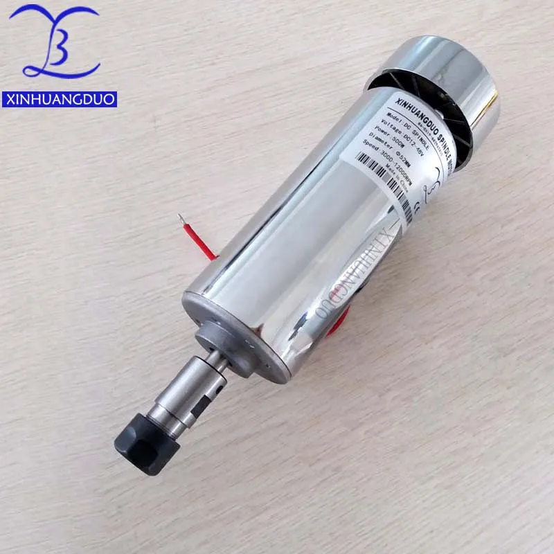 DC spindle motor 500W ER11 collet 52mm diameter DC 48V CNC Carving Milling Air cold Spindle Motor For Engraving
DC spindle motor 500W ER11 collet 52mm diameter DC 48V CNC Carving Milling Air cold Spindle Motor For Engraving
