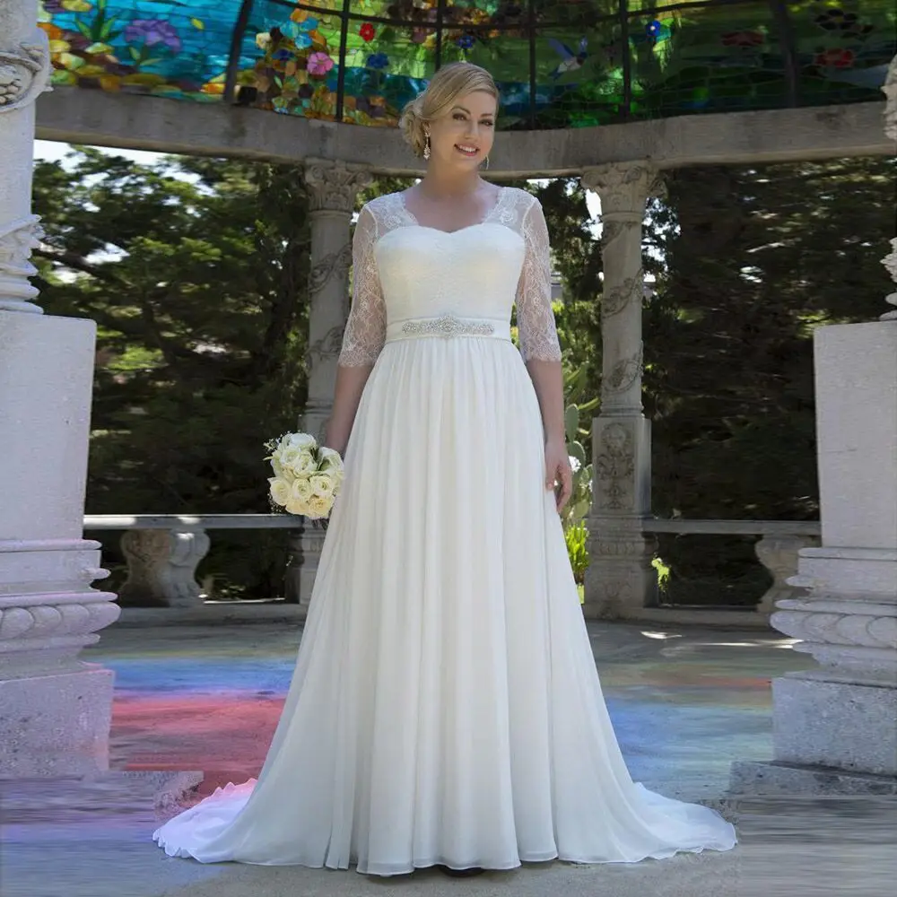 2019 Fashion Lace Wedding Dresses For Women Chiffon Dress vestido de noiva Brides Dress New Arrival Beads Zipper Back Dresses
2019 Fashion Lace Wedding Dresses For Women Chiffon Dress vestido de noiva Brides Dress New Arrival Beads Zipper Back Dresses