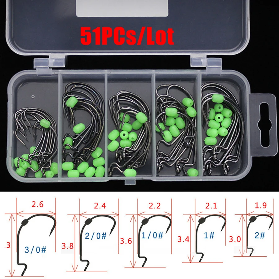 51pcs/lot Boxed 1# 2# 1/0# 2/0# 3/0# Hot Sharp Barb Fishing Hook Durable Head Treble Bait Carbon Steel Hook
51pcs/lot Boxed 1# 2# 1/0# 2/0# 3/0# Hot Sharp Barb Fishing Hook Durable Head Treble Bait Carbon Steel Hook