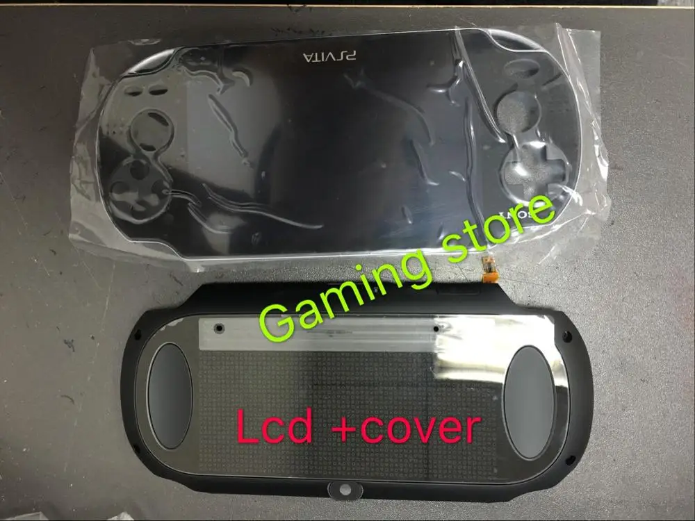 1Сет оригинальных новых для игровой приставки PS Vita PS Vita PSV 1000 сборка ЖК-экрана + задняя крышка 3G или версия WIFI черного цвета.