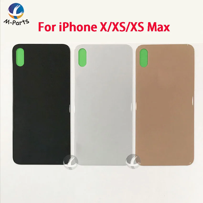 Задний корпус + клей для iphone X XS Max XSM Задняя стеклянная крышка батарейного отсека с