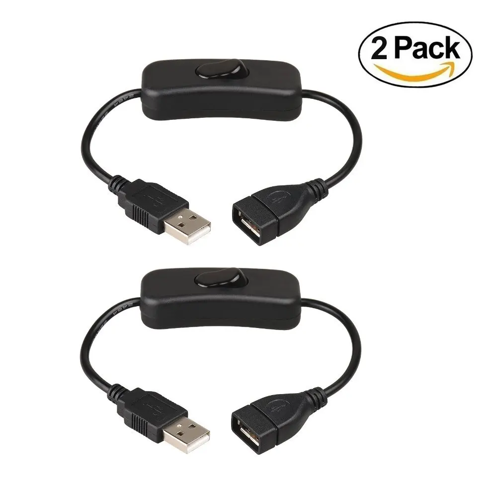 2 упаковки по для подключения к usb адаптеру USB кабель с переключатель вкл./выкл.
