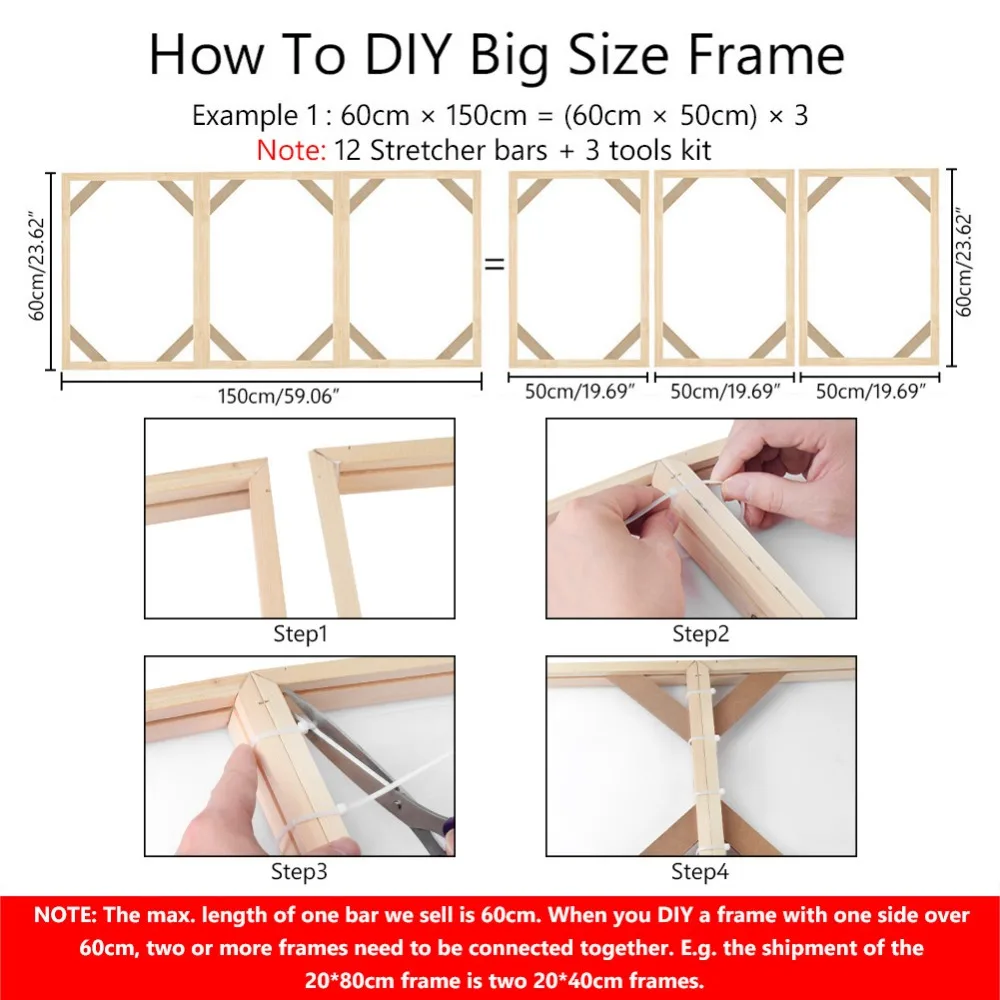 DIY Wooden Frame for Canvas Painting Print Picture Wall Photo Stretch Bars Natural Inner Frame Without The Painting Many Size
DIY Wooden Frame for Canvas Painting Print Picture Wall Photo Stretch Bars Natural Inner Frame Without The Painting Many Size