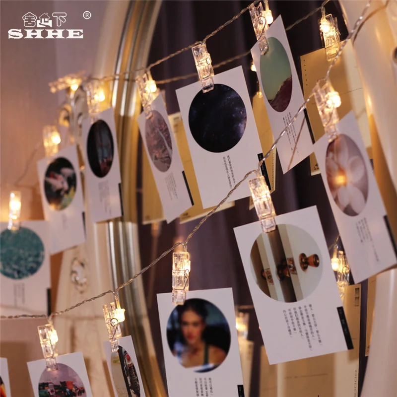 Battery Operated String Lights 1.2M 10 LED Photo Clip Fairy Lights for Bedroom Garden Christmas Wedding Party Holiday Decoration
Battery Operated String Lights 1.2M 10 LED Photo Clip Fairy Lights for Bedroom Garden Christmas Wedding Party Holiday Decoration