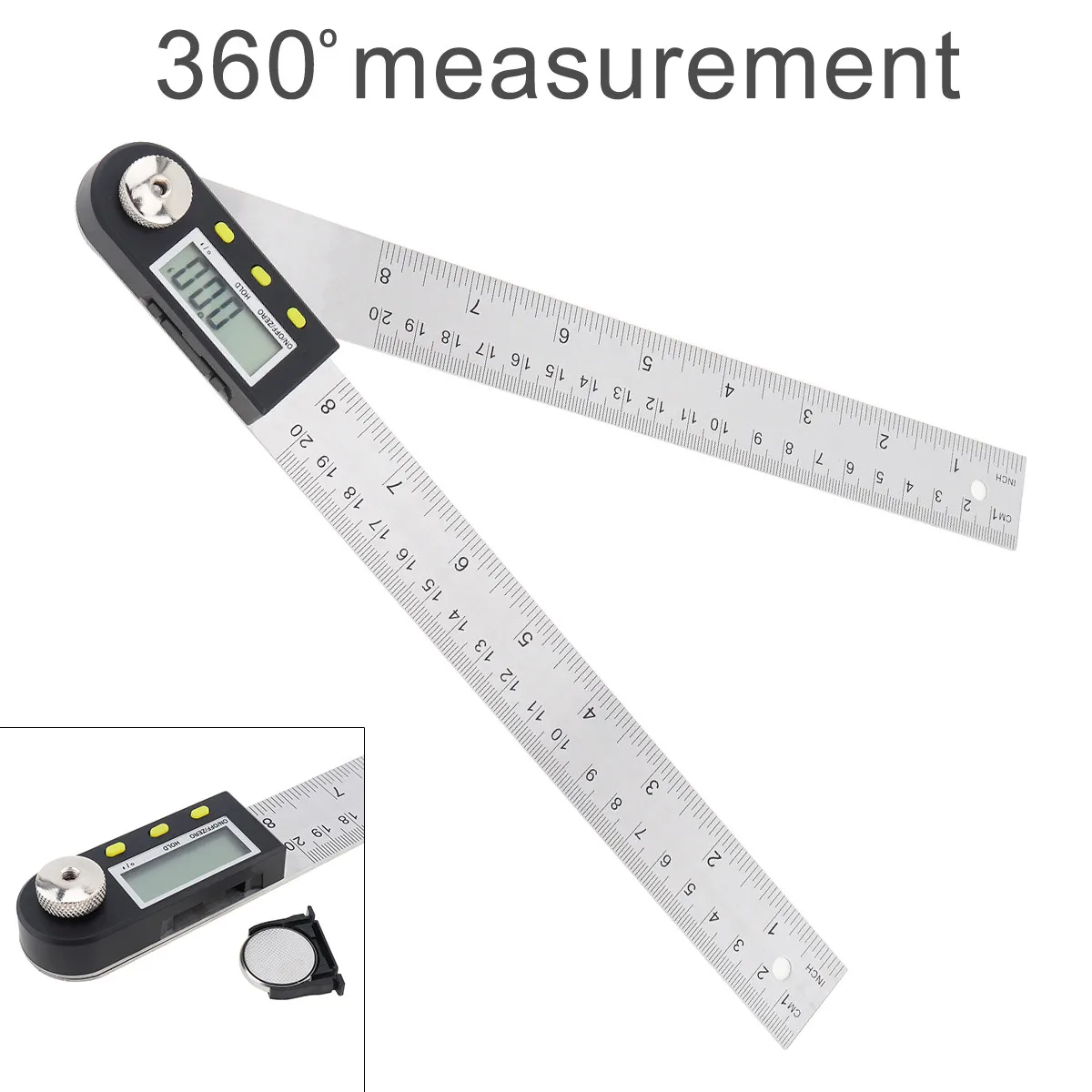 200mm Precision Multifunction Stainless Steel Digital Angle Ruler Finder Level Gauge Measuring Tools with LCD Screen and Switch
200mm Precision Multifunction Stainless Steel Digital Angle Ruler Finder Level Gauge Measuring Tools with LCD Screen and Switch