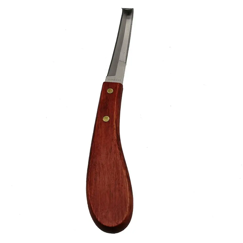 Wooden Handle Stainless Steel Blade Double Edge Cattle and Horse Hoof Knife Shears Cutter Multipurpose Hoof
Wooden Handle Stainless Steel Blade Double Edge Cattle and Horse Hoof Knife Shears Cutter Multipurpose Hoof