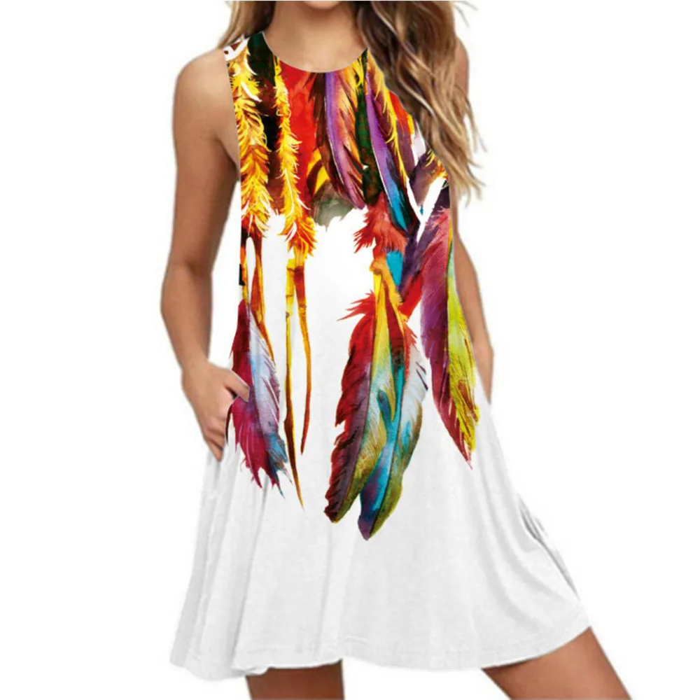 2019 Dress Women Hot Fashion Loose Casual Sleeveless Elegant Female Ladies O Neck Summer Dress Mini robe femme High Quality DD5
2019 Dress Women Hot Fashion Loose Casual Sleeveless Elegant Female Ladies O Neck Summer Dress Mini robe femme High Quality DD5