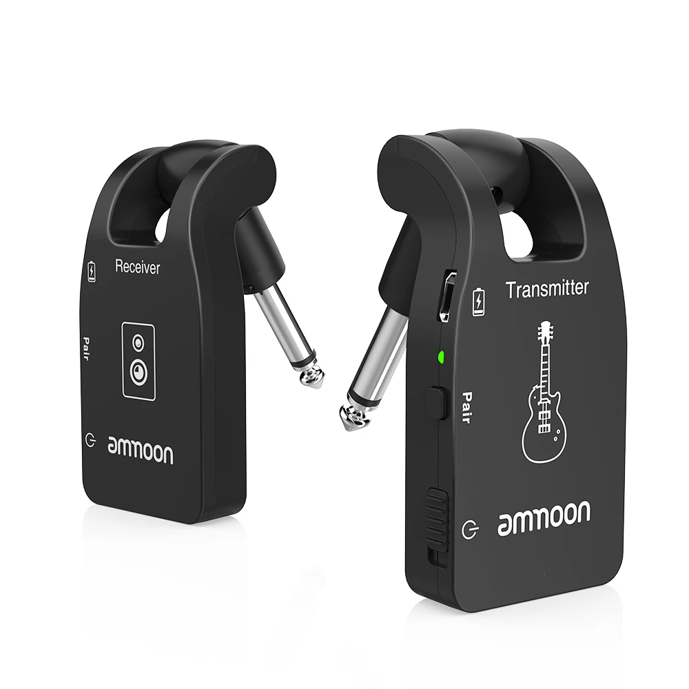 Wireless Guitar System 2.4G Rechargeable 6 Channels Audio Transmitter Receiver for Electric Guitar Bass
Wireless Guitar System 2.4G Rechargeable 6 Channels Audio Transmitter Receiver for Electric Guitar Bass